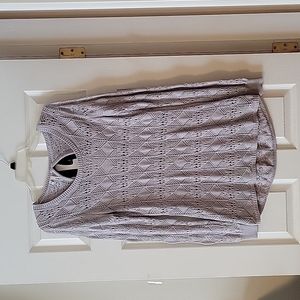 Studio Y Shimmer Gray Sweater Size M